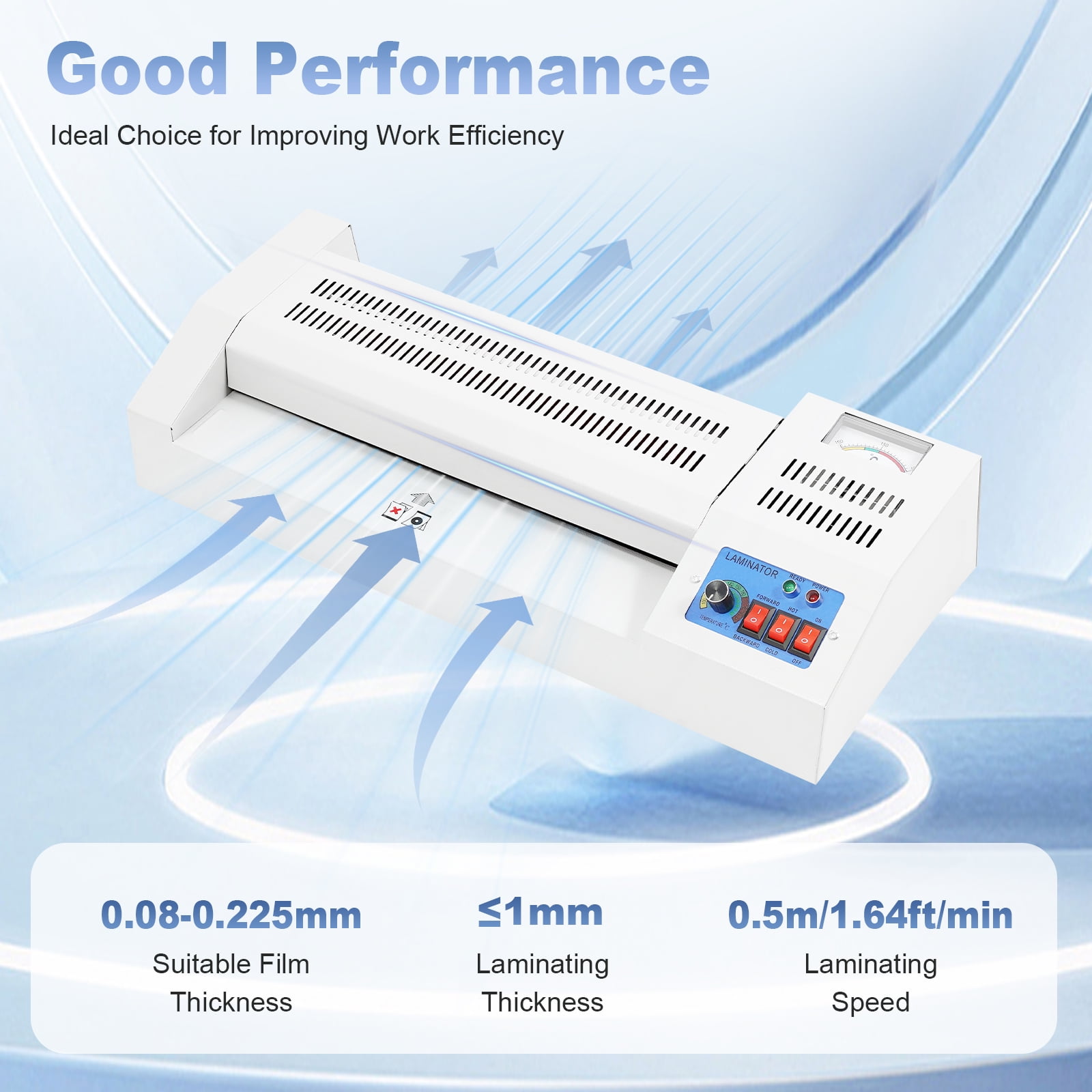 13" Laminating Machine  A3 A4 Thermal Laminator Machine 4 Roller Hot Cold Film