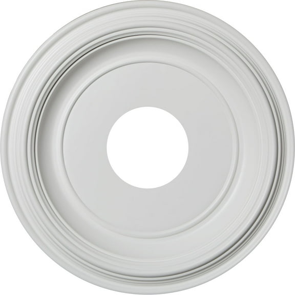 13"OD x 3 1/2"ID x 1 1/4"P Traditional Thermoformed PVC Ceiling Medallion (Fits Canopies up to 7 1/2")
