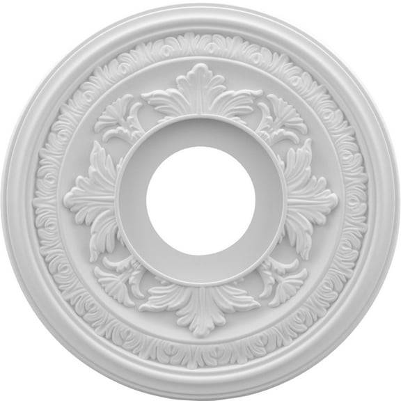 13"OD x 3 1/2"ID x 3/4"P Baltimore Thermoformed PVC Ceiling Medallion (Fits Canopies up to 5 1/4")