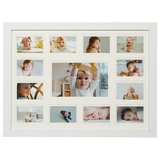 Lavish Home 80 Coll 5 2 x 3 in My First Year Collage Baby Picture Frame with 12 Month Display