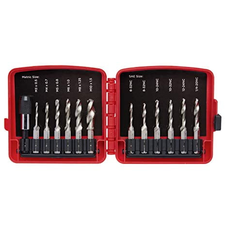 13 PC All in One Drill and Tap Tapping Bit Set