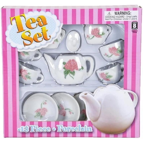 13 PC Ceramic Tea Set