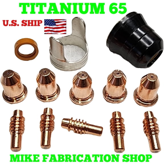 13 PC kit Harbor Freight Titanium Plasma 65 TI-PC65 Plasma cutter 59164 59182