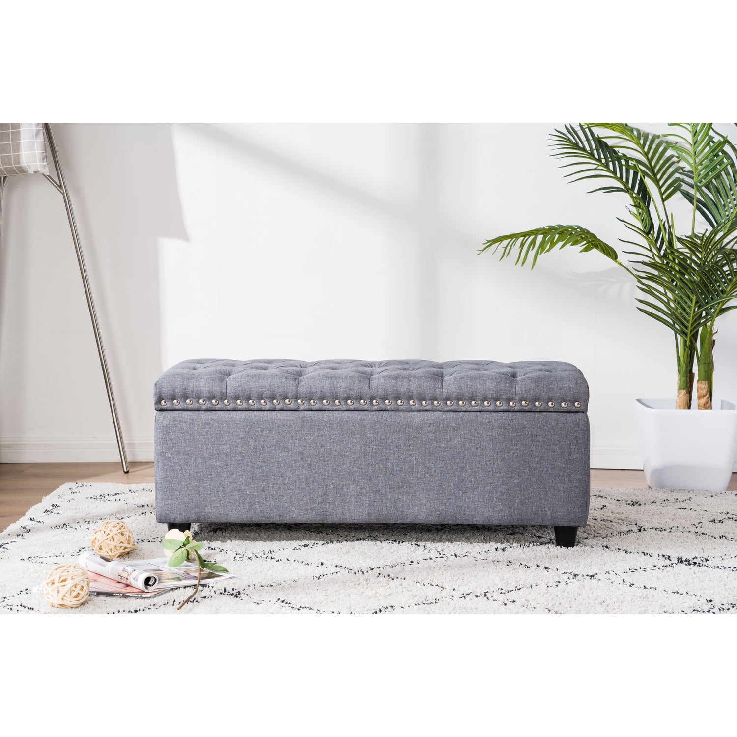 13 PCS Corduroy Flexible Combination Sectional Sofa Dark Grey