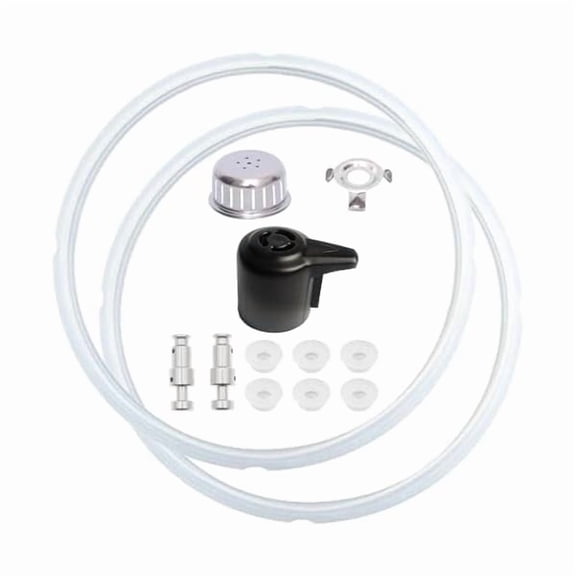 13 PCS Instant Pot Accessories for Duo 5, 6 Qt and Duo Plus 6 Quart, Instant Pot Replacement Parts Include 2 Sealing Rings 1 Steam Release Valve 1 Anti-Block Shield 2 Float Valves and 6 Gaskets