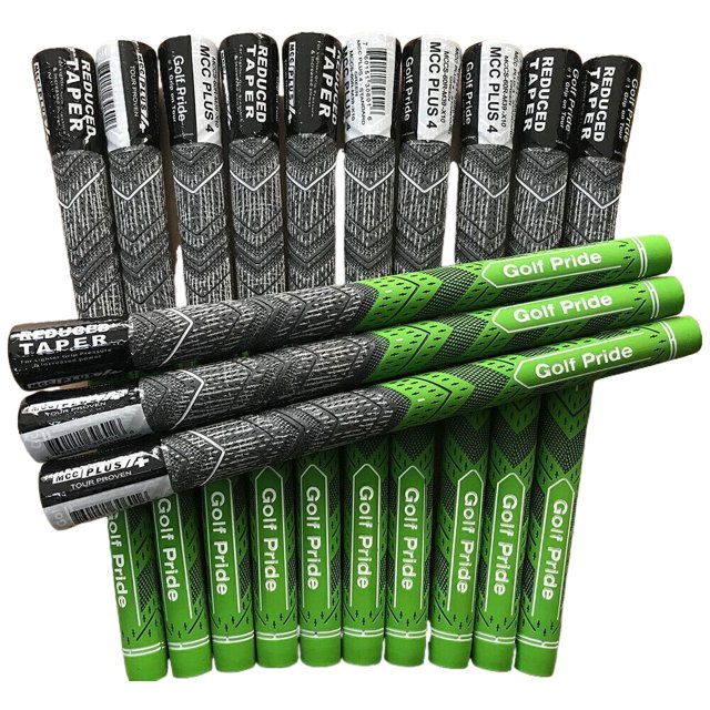 Golf Pride MCC PLUS 4 Golf Club Grips 13 Pack Standard Midsize in Red, Blue, Gray & Green
