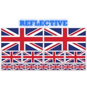 13 Pack United Kingdom Flags | (x2) 4x2 inch, (x4) 2x1 inch, (x7) 1x.5 inch flag stickers | Country State Flags Pack Stickers for Cars, Trucks, Laptops, Bikes, Toolboxes, Skateboards, Windows and More
