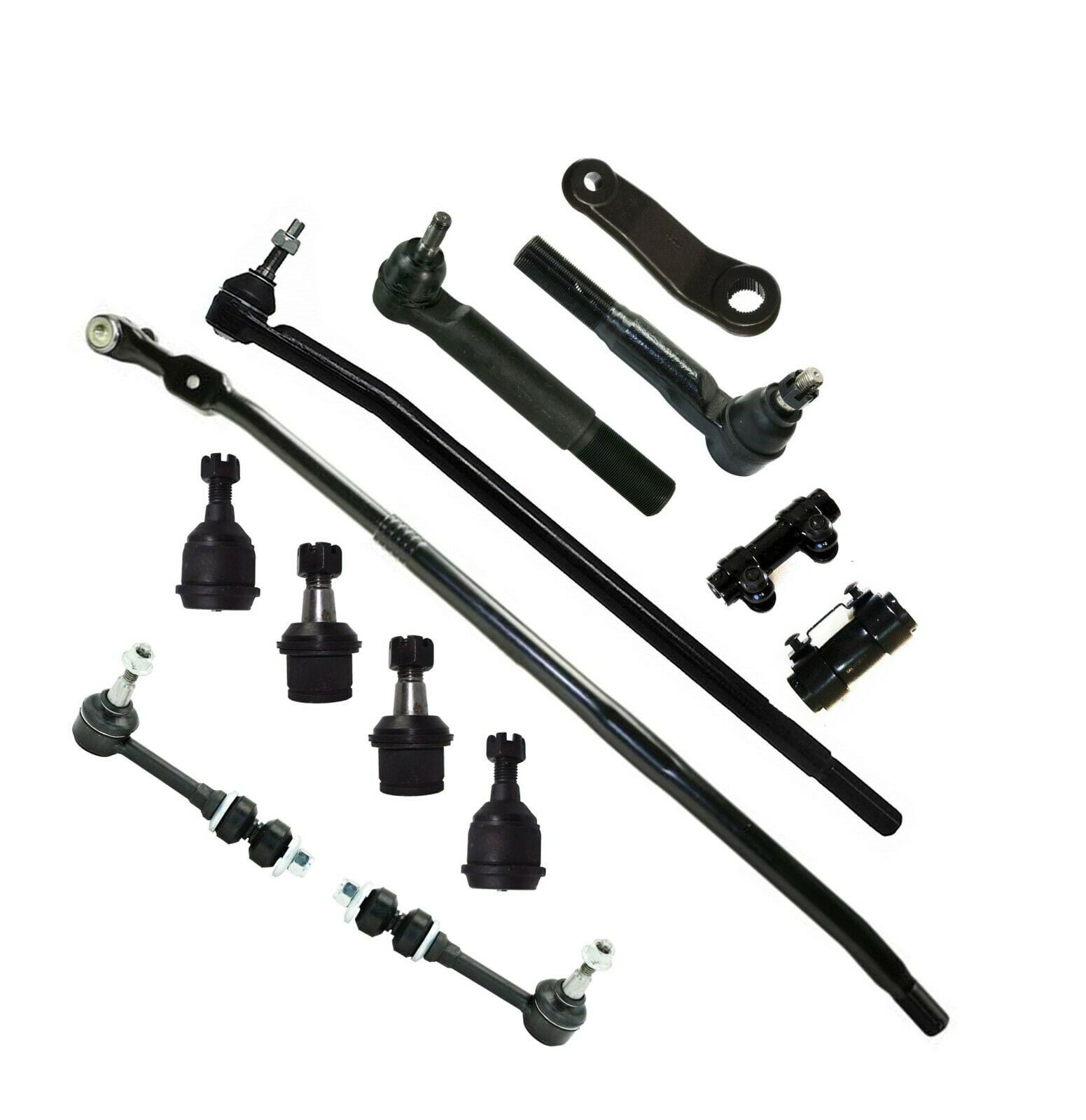 13 Pc Front Suspension Inner & Outer Tie Rod Ends Adjusting Sleeves