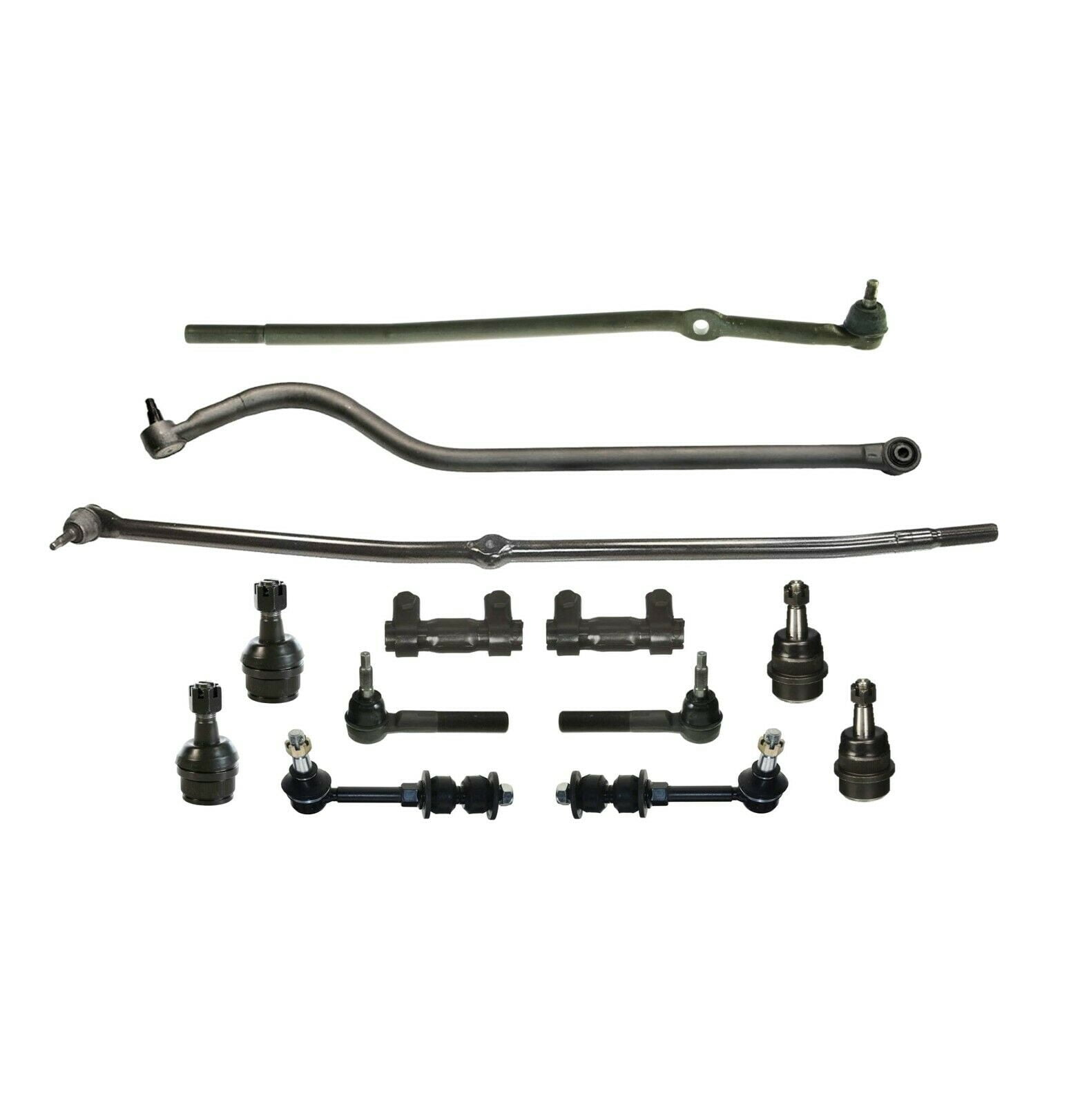 Upgrade Your RC Car! Aluminum Front Tie Rods & Stabilizer Set For 1/10 Traxxas 4-Tec 2.0/3.0 - 3pc Black
