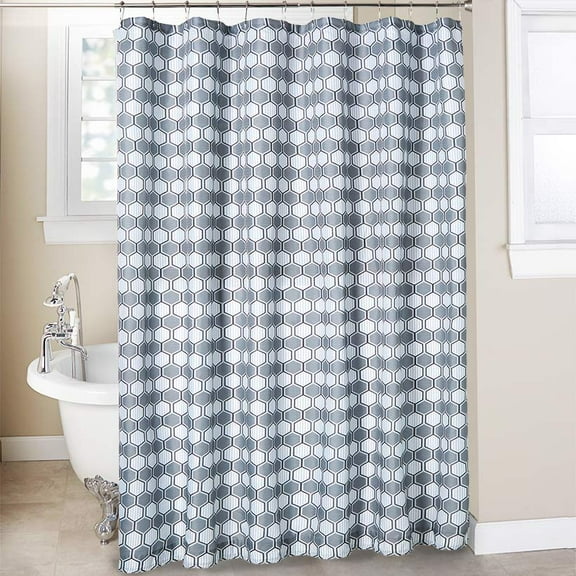 13-Pc. Geo Shower Curtain Set