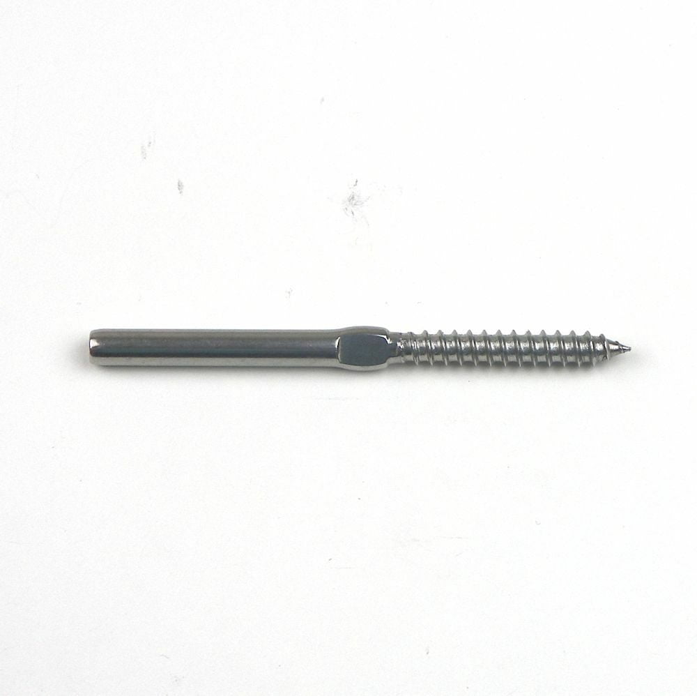 T316 Stainless Steel Swage Lag Screw Stud Right Thread Fits 1/8 Cable Railing