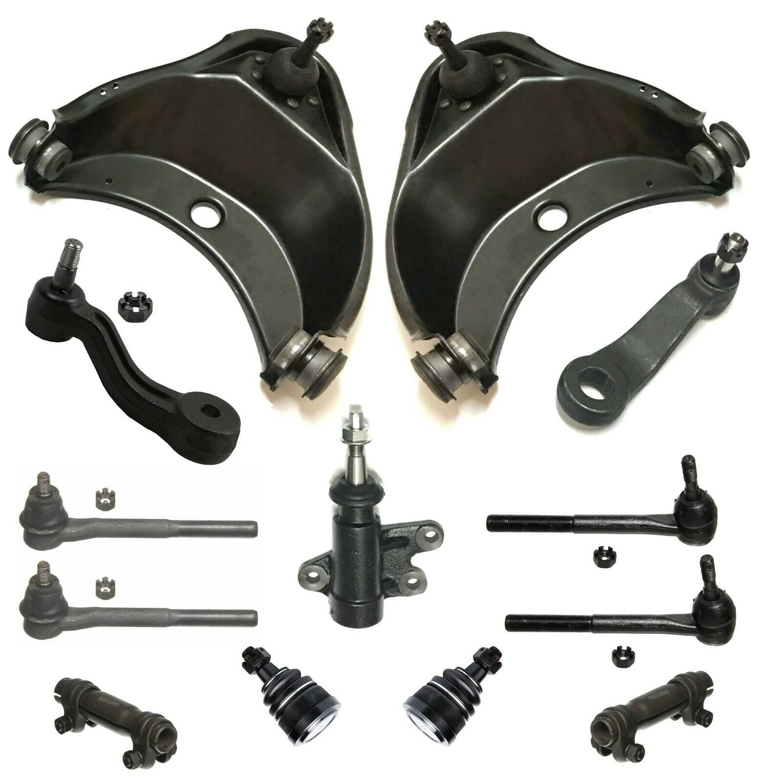 13 Pc Suspension Kit Upper Control Arms, Tie Rod Ends, Adjusting