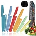 thumbnail image 1 of 13 Pcs Kitchen Knife Set, Stainless Steel Chef Knives with Sharpener & Blade Guards, Non-Stick Coating, Dishwasher Safe, Multicolor, 1 of 7