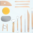 13 Pcs Pottery Tools Air Dry Clay Tools Potters Wheel for Adults Clay