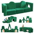 thumbnail image 1 of 13 Pcs Toddler Sofa for Kids, Linor Modular Kids Couch for Playroom, Kids Play Couch for toddlers 1-3, Kids Sofa Couch, Kids Modular Play Couch, Green, 1 of 8