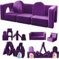 Linor 13-Pcs Modular Toddler Couch, Kids Play Sofa for 1-3 Years ...