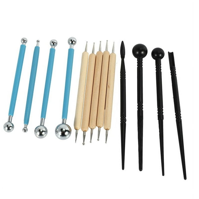 13 Piece Ball Stylus Dotting Tools, Clay Pottery Modeling Set, Rock