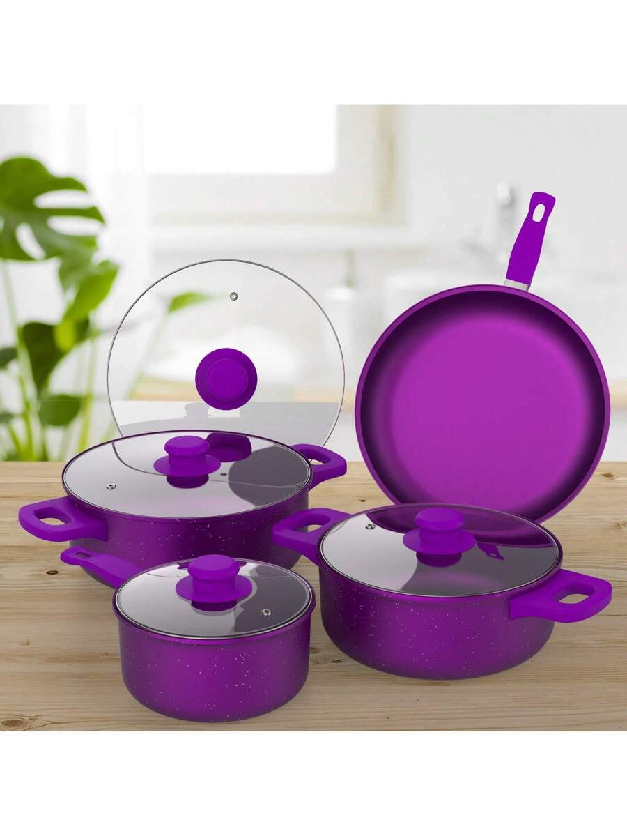 13 Piece Deluxe Non-Stick Cookware Set - Frying Pan, Stewing Pan, Wok ...