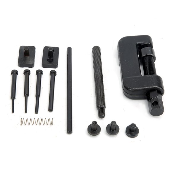 13-Piece Heavy Duty Timing Chain Breaker and Riveting Tool Kit for Motorcycle and ATV Chains (420-630 Pitch) / 13Pcs Set 10.2 Inches / 26 cm Case Size