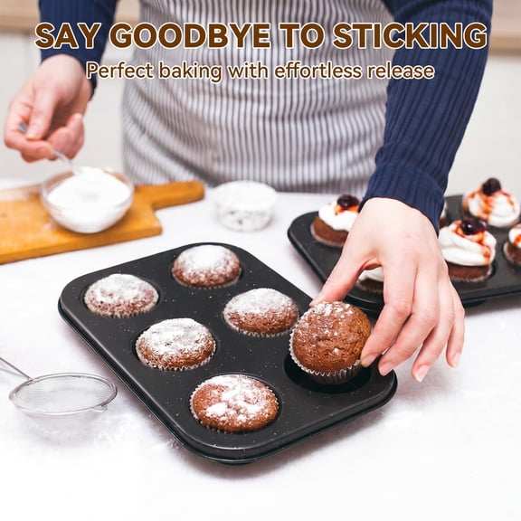 13-Piece Nonstick Stackable Bakeware Set Black