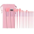 thumbnail image 1 of 13-Piece Purple Makeup Brush Set With Cherry Blossom Design And Cloth Bag For Professional Daily Application, 1 of 7
