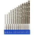 thumbnail image 1 of Hex Shank Cobalt Drill Bit Set for Metal and Hardened Steel, 13Pcs 1/16"-1/4" M35 HSS Twist Drill Bits for Impact Driver, with Index Holder, 1 of 11