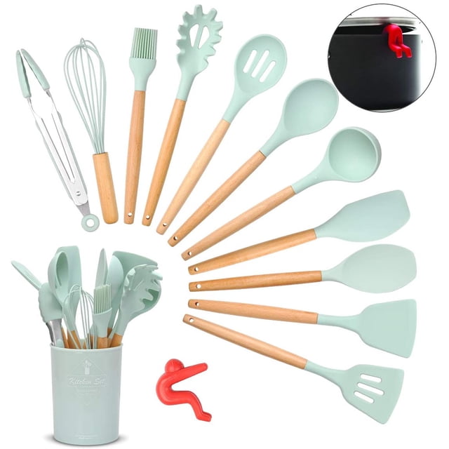 Walmart 13pc Nonstick, Heat Resistant Silicone Kitchenware with Spill