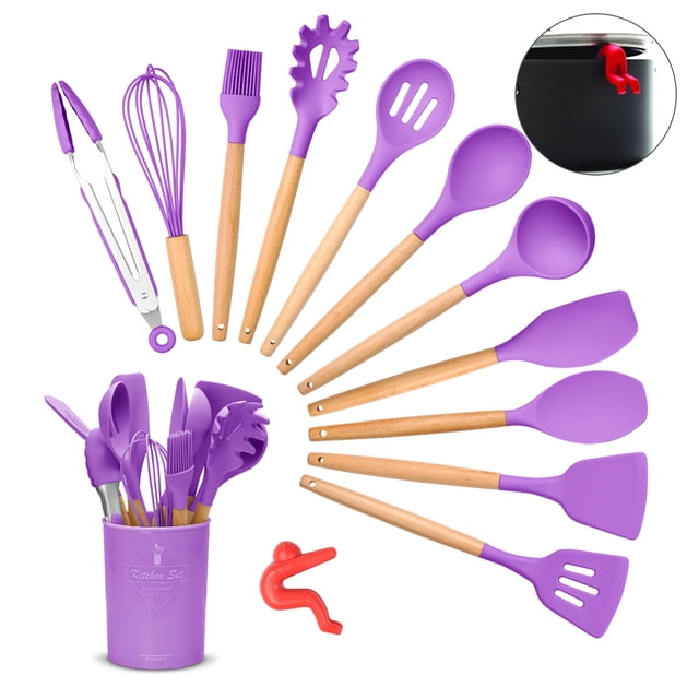 Walmart 13-Piece Non-Stick Silicone Kitchenware Set, Heat Resistant ...