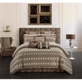 thumbnail image 1 of 13 Piece Suelita Comforter Set, Brown - Queen Size, 1 of 1