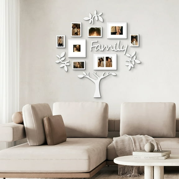 13 Pieces Family White Tree Photo Frame Set Decor Picture Frames Theme Christmas & Thanksgiving Gifts