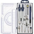 thumbnail image 1 of Geometry Precision Tool, 13PCS Math Geometry Kit Set Circle Drawing Tool and Architecture, Graphic Compasses Rulers Pencils Protractor with Storage Case (Blue), 1 of 9
