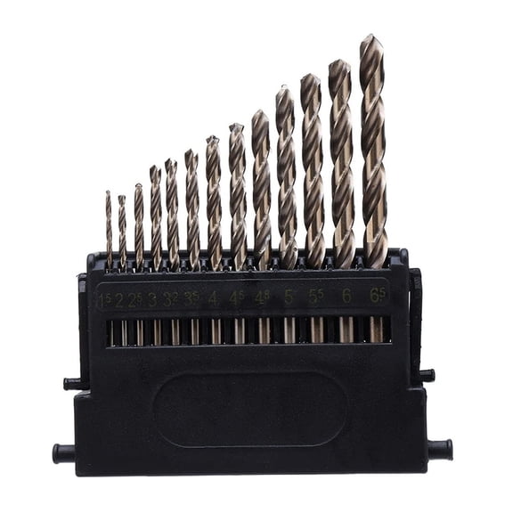 13 Pieces High Speed Steel Twist Drill Bit Set for Daily Home Maintenance Construction WorkC0rr0s10nResistance