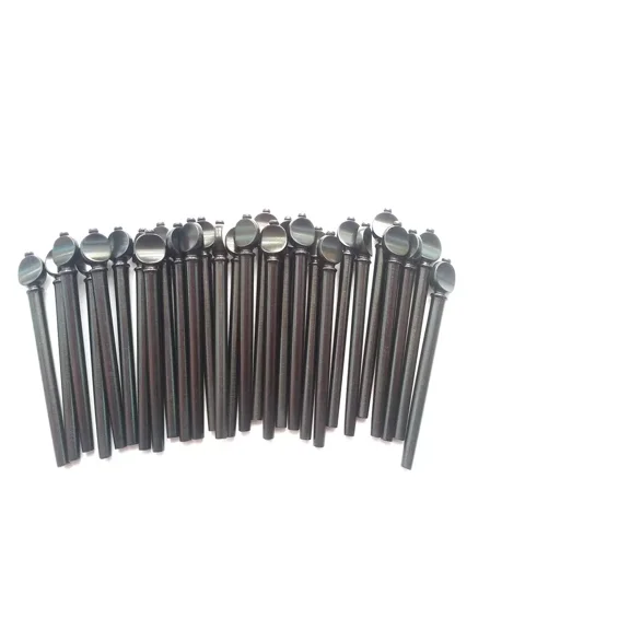 13 Pieces Ebony Wood Lute Pegs  Professional Tuning Pegs for Lutes, Sizes 7.5mm, 5.5mm, 85mm, AAA Quality