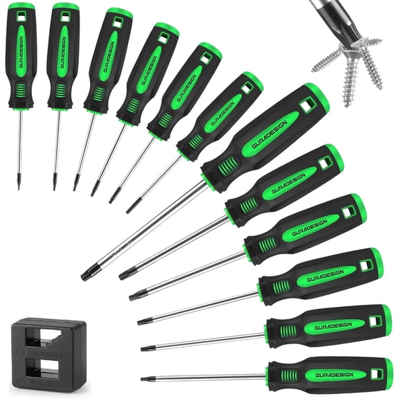 13 Pieces Magnetic Torx Screwdriver Set T5 -T40 Star Screwdrivers
