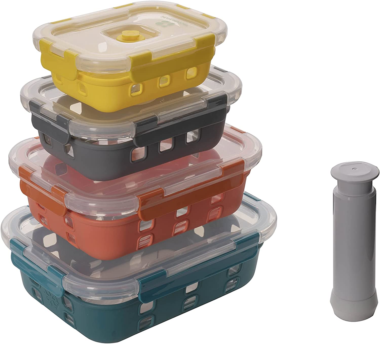 13 Pieces Meal Prep Borosilicate Glass Food Storage Container set