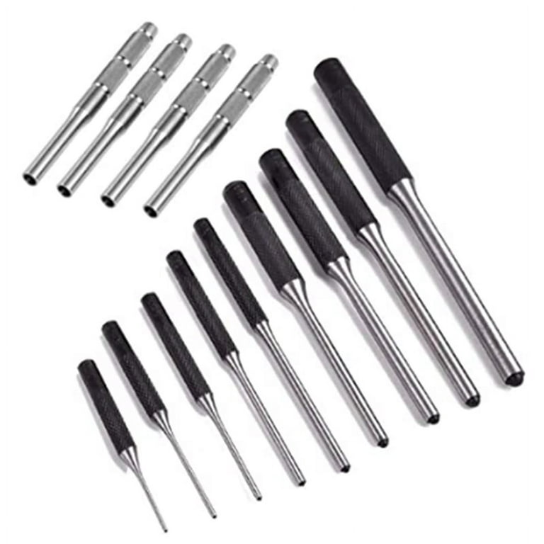 13 Pieces Roll Pin Punch Hollow End Punch Tool Mechanics Removing Repair  Tool with Carry Case Steel Pin Punches