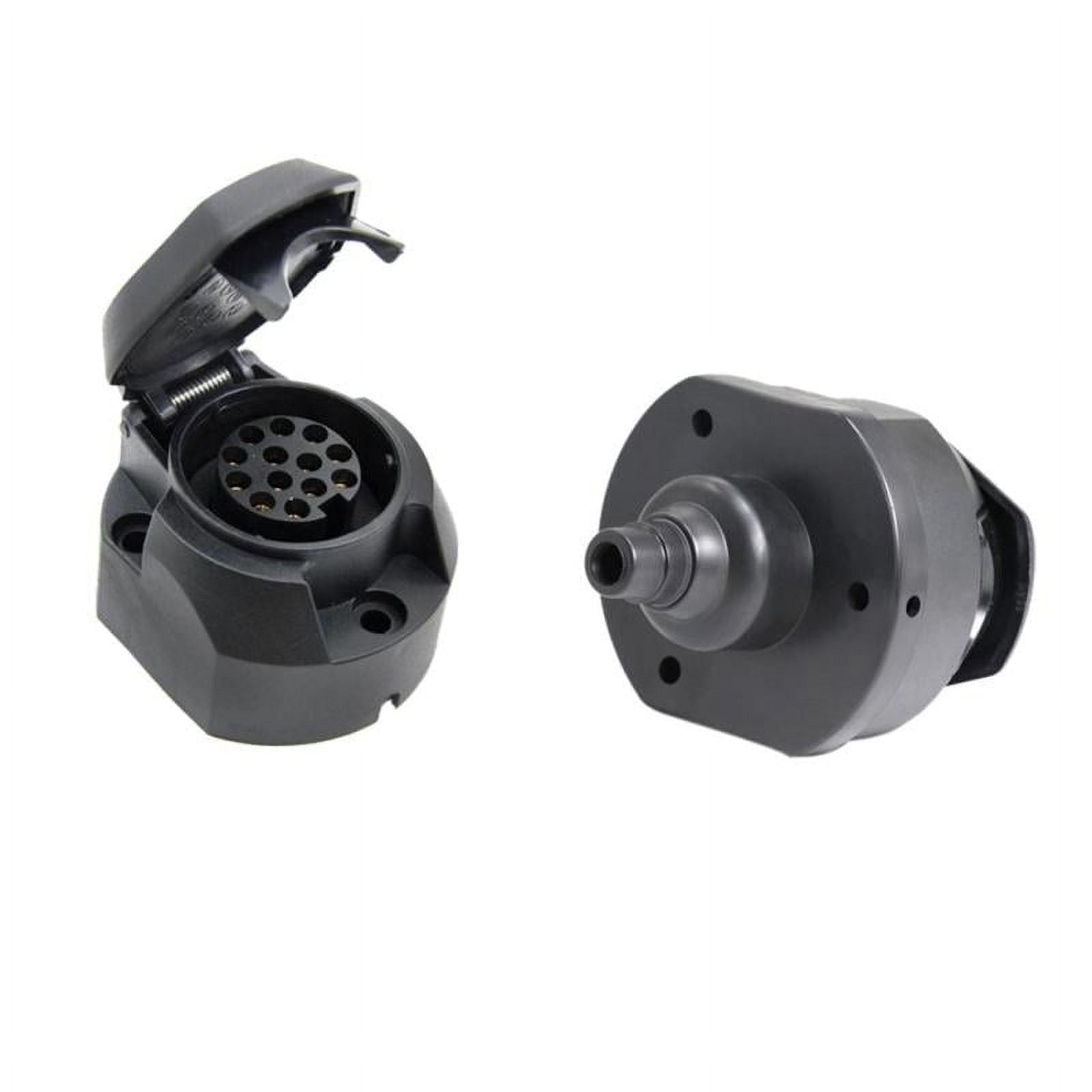 13 Pin Trailer Female Socket And Dust Cap Connector Tow Bar Towing Socket