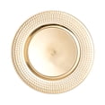 thumbnail image 1 of 13" Plastic Charger Plate - E - 24 Pack - Gold, 1 of 5