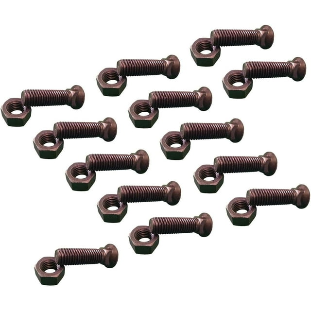 11 - Plow Bolt & Nut For Blades / Cutting Edge, 5/8-11x 2 - Grade 8, Dome Head