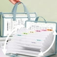thumbnail image 1 of 13-Pocket A4/Letter File Organizer, Waterproof Document Portfolio with Clipboard, Horizontal & Vertical Multi Compartment Folder for Stu-dents, Teachers, Business Travel, 1 of 5