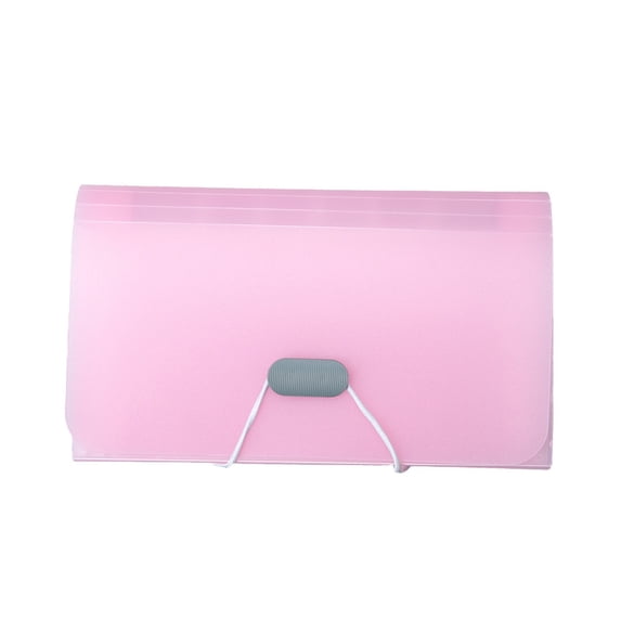 13-Pocket Candy Color A6 Mini Accordion File, Transparent Receipt and Bill Organizer for Home, Office Supplies and Compact Document Storage, Small Multi-Compartment Folder