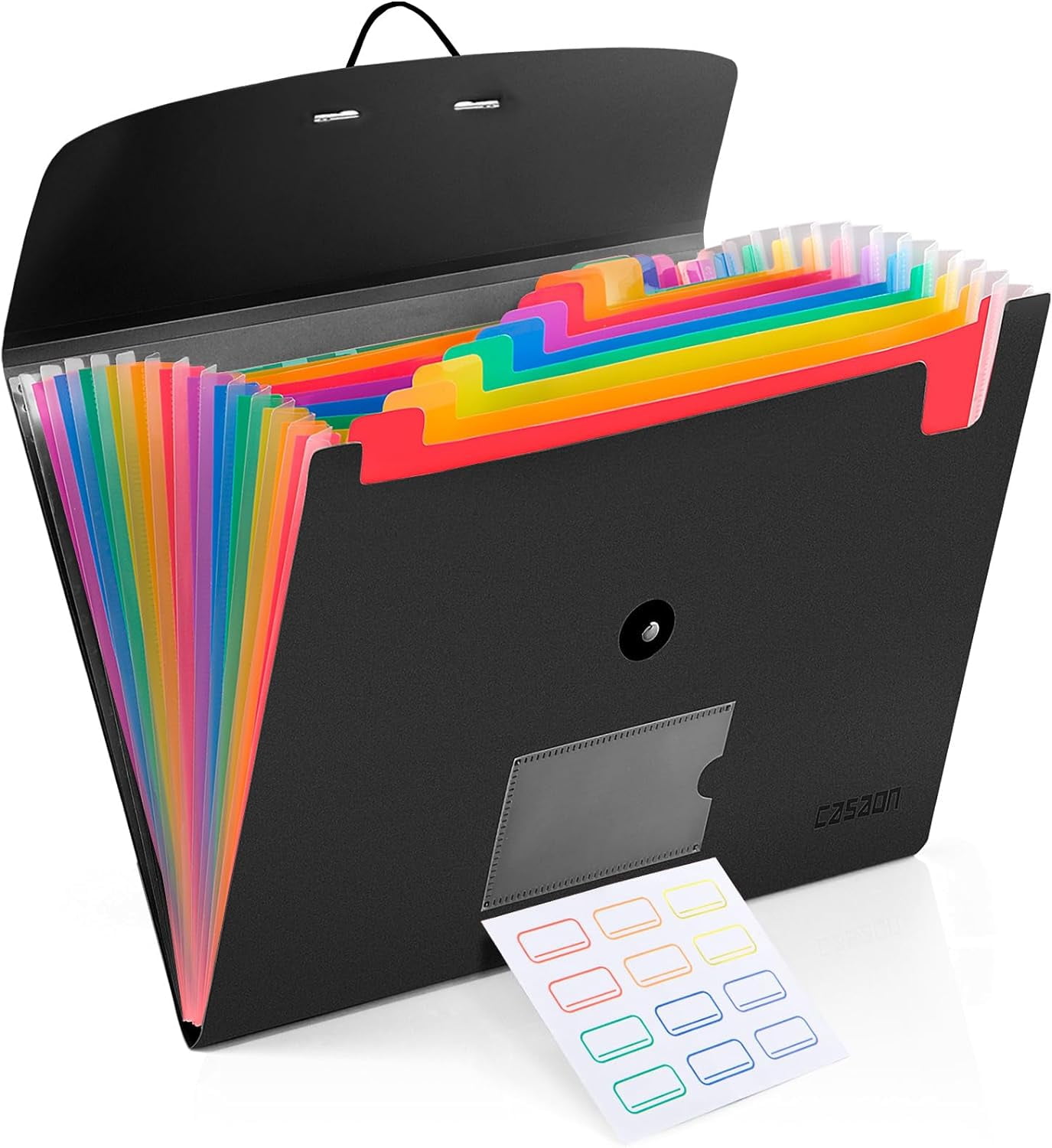Paper Storage File Folder 13 Pocket Expanding File Folder Accordian File Organizer, A4 Letter ...