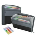 thumbnail image 1 of 13 Pocket Expanding File Folder, EEEkit Letter A4 Paper Document Accordion Folder with Sticky Labels - Black, 1 of 9