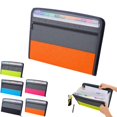 thumbnail image 1 of 13 Pocket Expanding File Folder,Important Document Organizer,Plastic Accordion File Organizer with Zipper,A4 Size for Office,Home,and Travel, 1 of 6