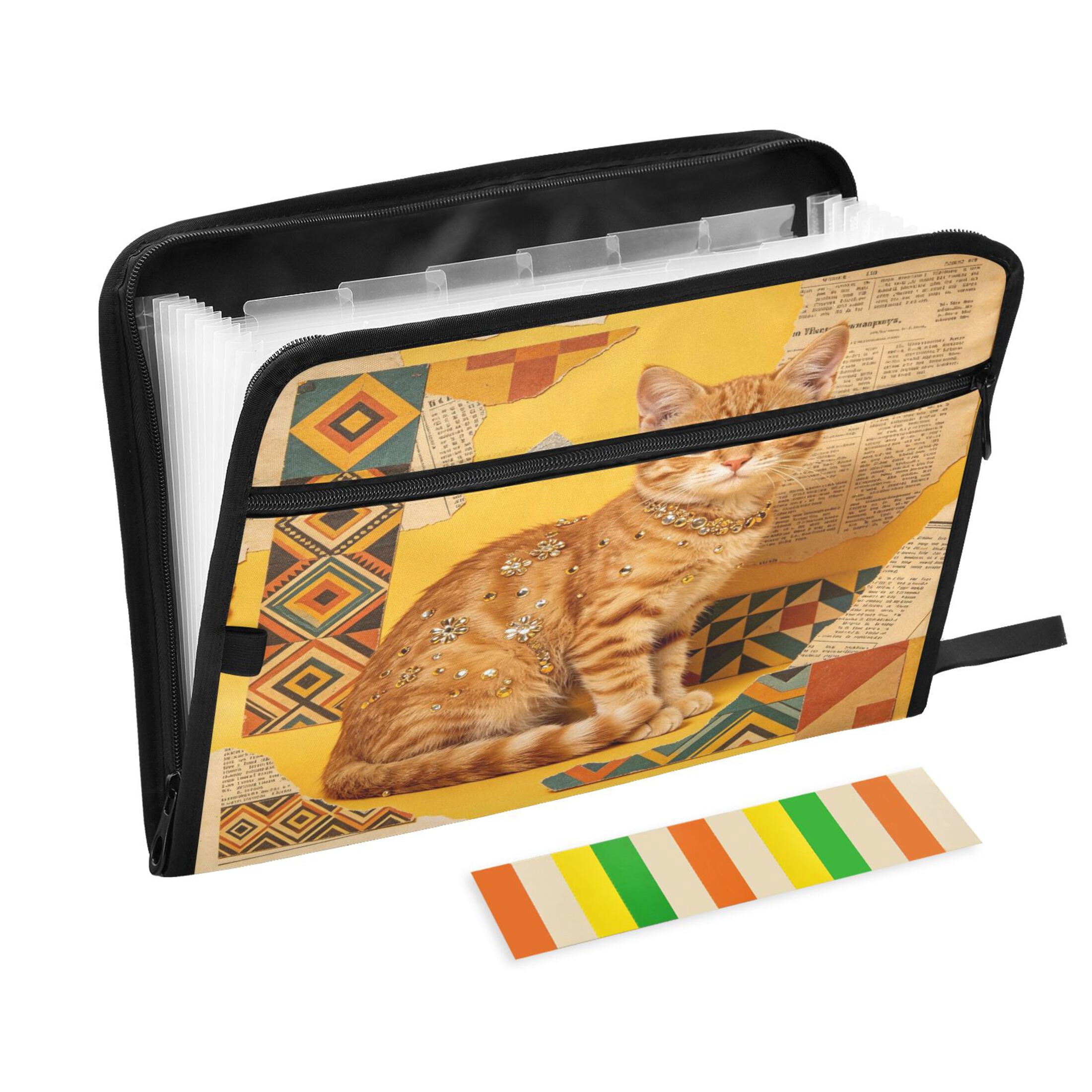 13-Pocket Expanding File Folder—Nylon Accordion File Organizer with ...