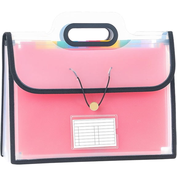 13-Pocket Expanding File Folder for Letter Size Paper, Portable Document Organizer