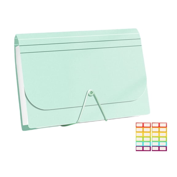 13- Pocket Expanding File Folders for Paper Receipts, Accordion File Organiser, Bills&Taxes Organizer, Letter/A4 Size Document Holder for School, Office, Home with Colorful Tabs, Portable Filing Box