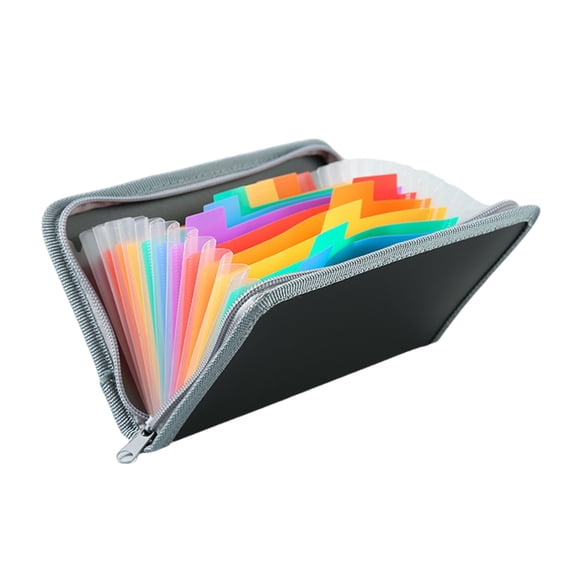 Small Expandable File Folder 13 Pocket Receipt Organiser Wallet Accordion Folder