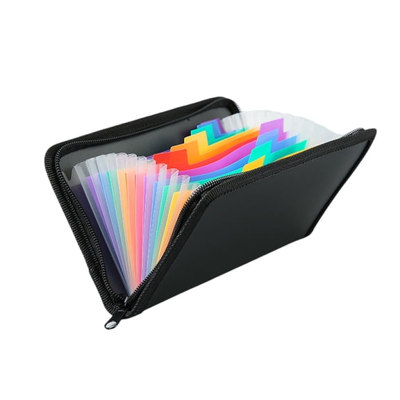 13 Pocket Receipt Coupon Organiser Receipt Wallet Small Expandable File Folder Small Accordion Folder Zippered