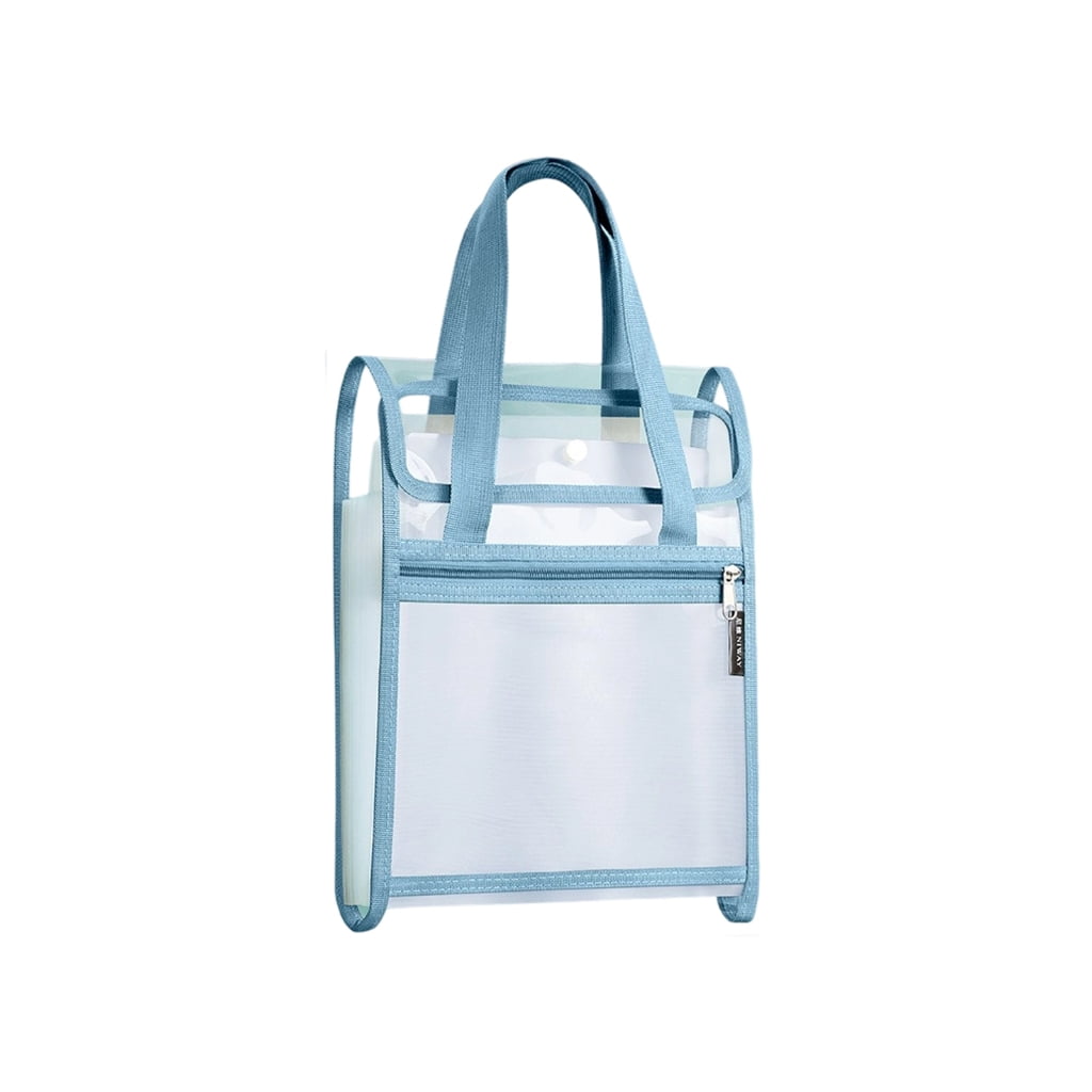 13 Pockets Expanding Document Folder Water Resistant Clear PVC File ...